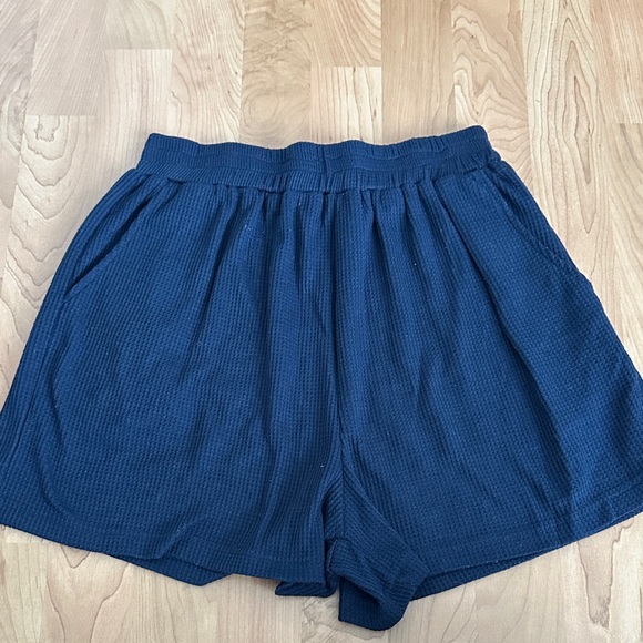 Navy Blue Knit Pajama Matching Set - Picture 3 of 11